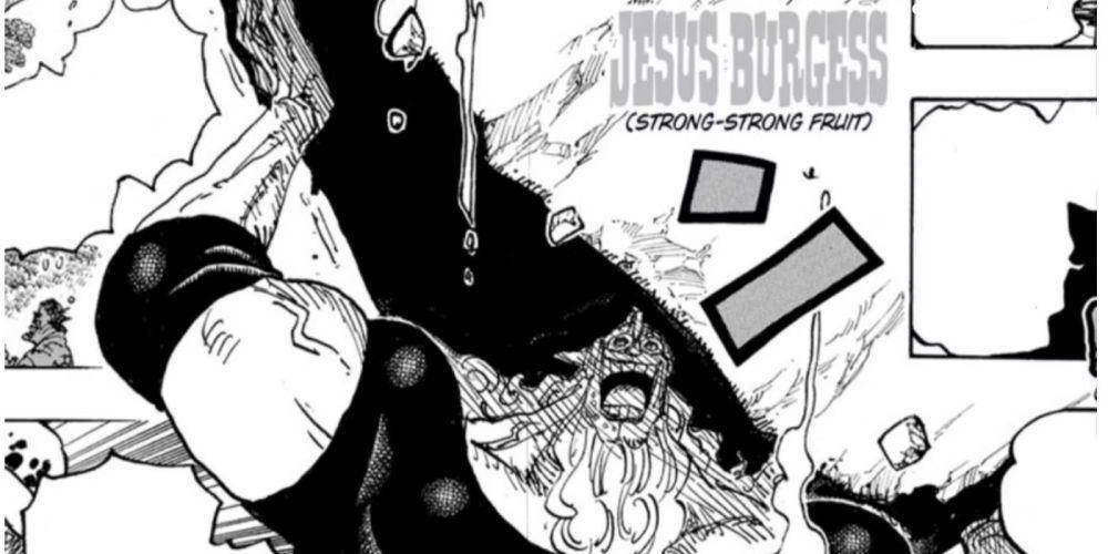 Jesus Burgess pengguna buah iblis Riki Riki no Mi (dok. Eiichiro Oda, Toei Animation/One Piece)