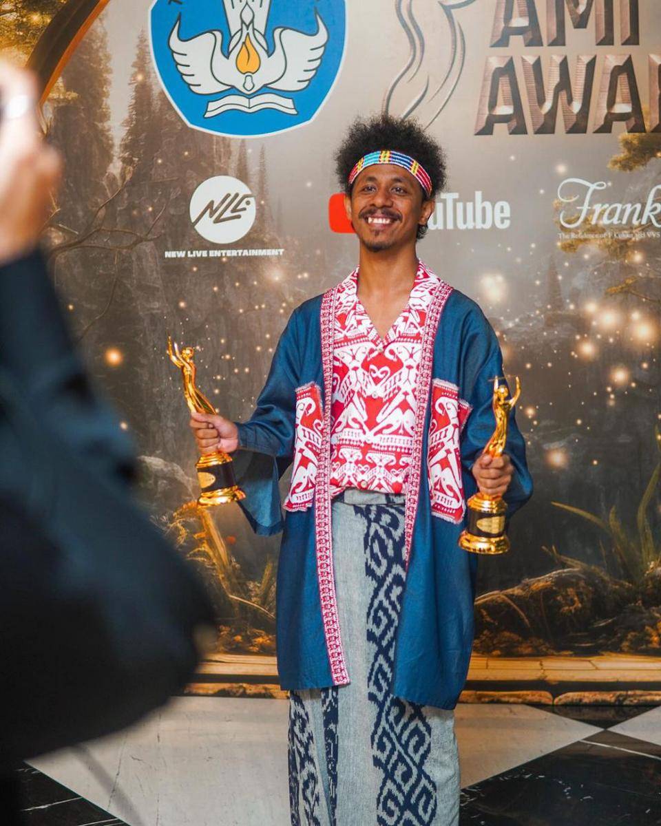 Raim Laode di AMI awards 2023. (Instagram.com/raimlaode)