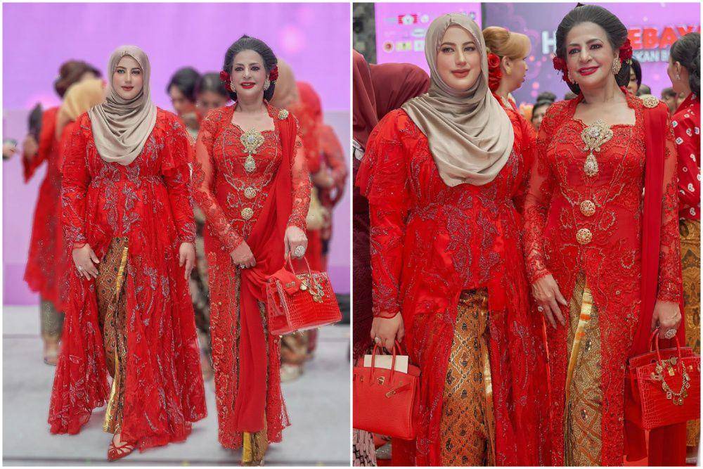 potret Tasyi Athasyia dan ibu berkebaya merah (instagram.com/tasyiiathasyia)