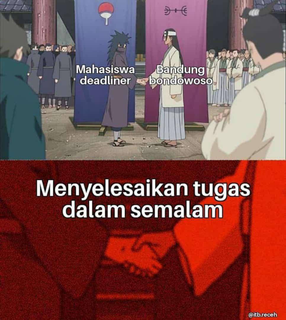 Meme dua perbedaan satu tujuan (twitter.com/collegemenfess)