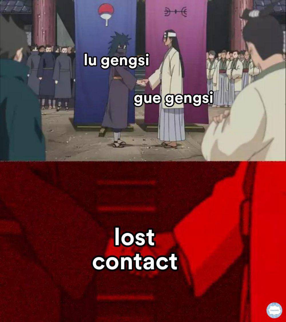 Meme dua perbedaan satu tujuan (x.com/convomfs)