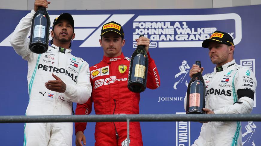 13 Foto Podium Formula 1 GP Belgia Terakhir dari 2012 hingga 2024