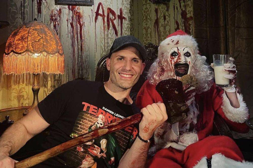 Damien Leone di set Terrifier 3 (dok. Cineverse/Terrifier 3)