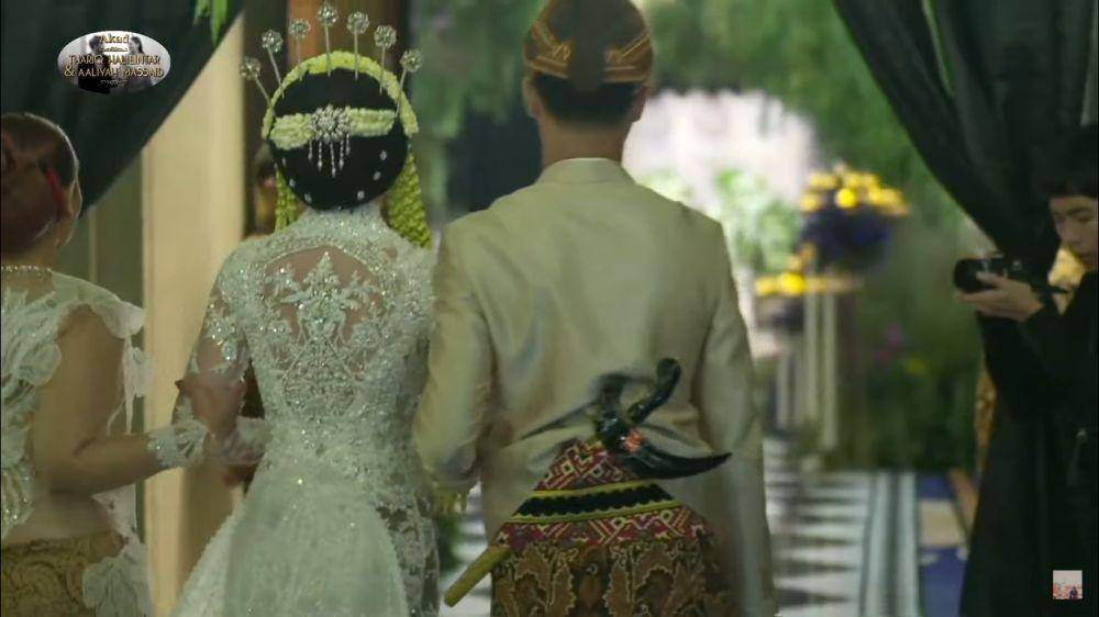 Gaya Aaliyah Massaid di Akad Nikah (YouTube.com/@ThariqHalilintar)