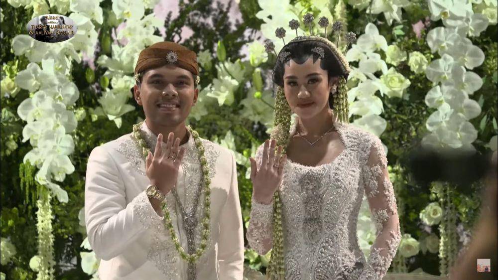Gaya Aaliyah Massaid di Akad Nikah (YouTube.com/@ThariqHalilintar)
