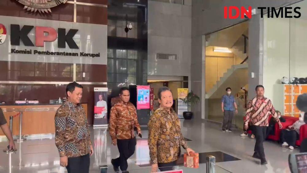 Menteri Kelautan dan Perikanan Sakti Wahyu Trengggono di KPK (IDN Times/Aryodamar)