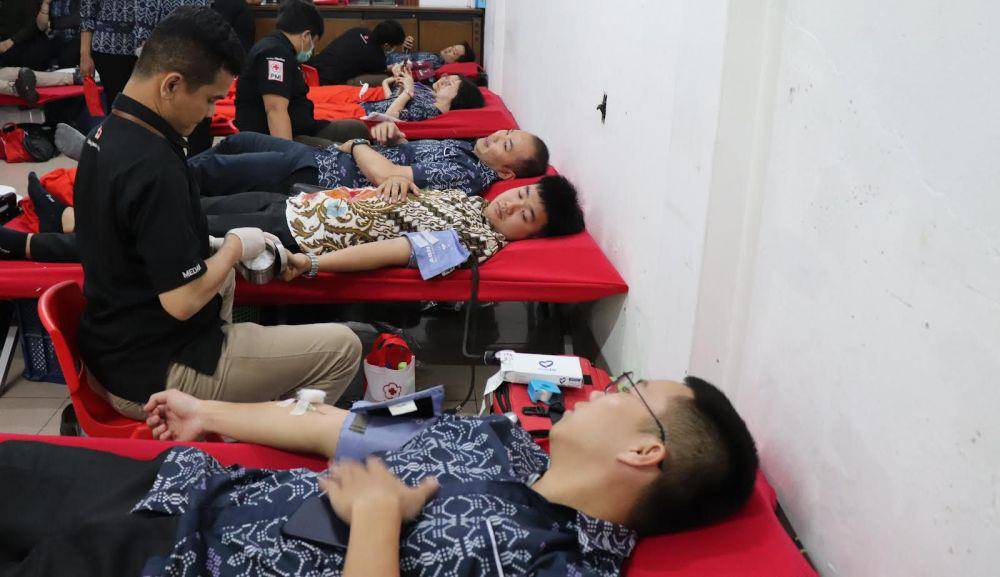 Donor Darah Bank Mestika kumpulkan 3.176 kantong darah (Dok. IDN Times)