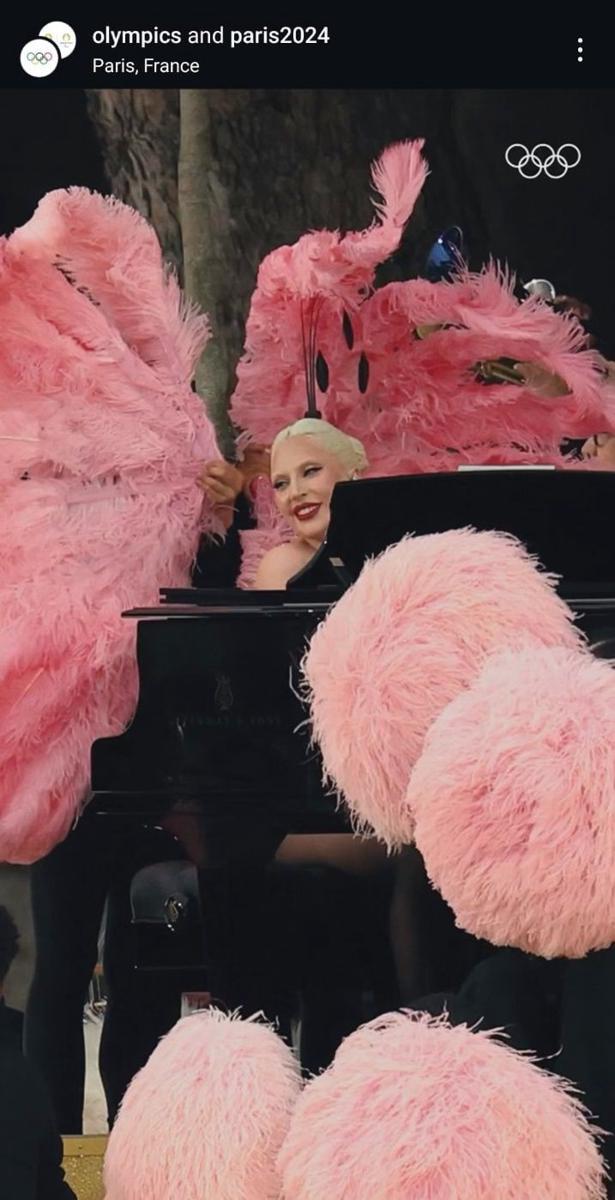 potret Lady Gaga di pembukaan Olimpiade 2024 (instagram.com/olympics)