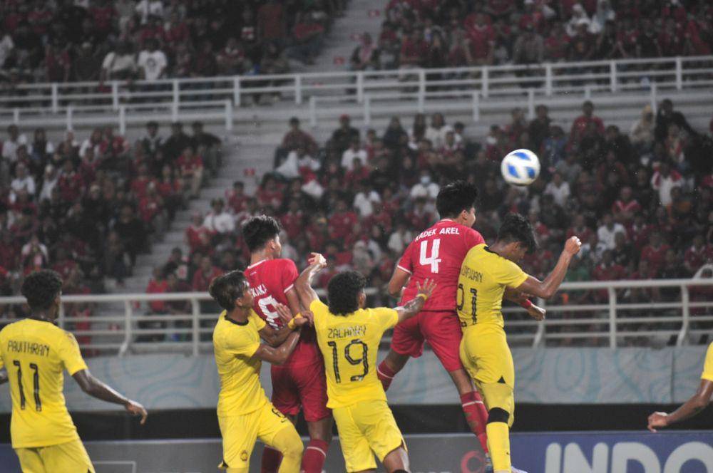 Pertandingan AFF U-19 antara Indonesia vs Malaysia. Dokumentasi PSSI