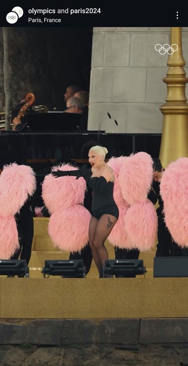 potret Lady Gaga di pembukaan Olimpiade 2024 (instagram.com/olympics)