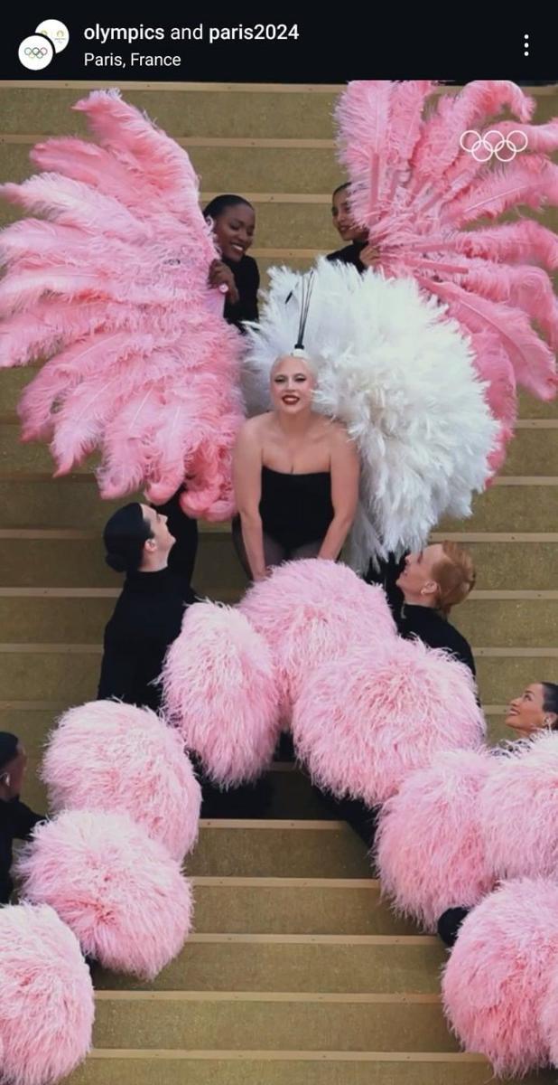 potret Lady Gaga di pembukaan Olimpiade 2024 (instagram.com/olympics)