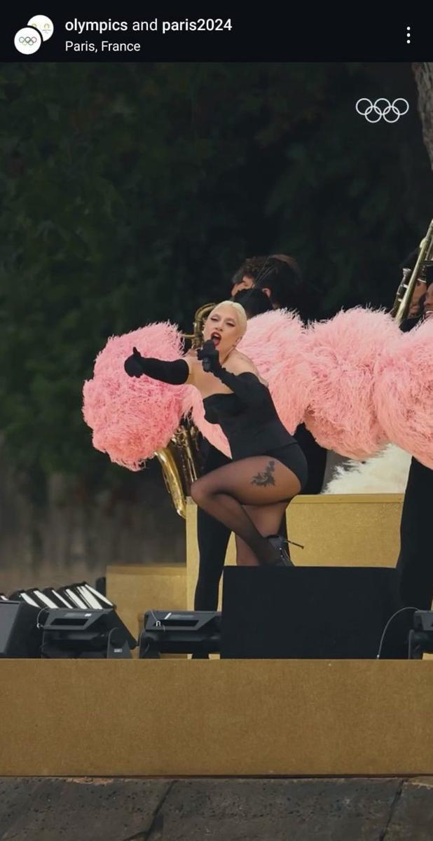 potret Lady Gaga di pembukaan Olimpiade 2024 (instagram.com/olympics)