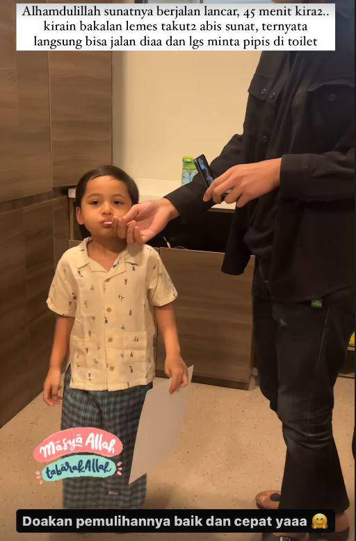 anak Tasya Kamila disunat (Instagram.com/tasyakamila)