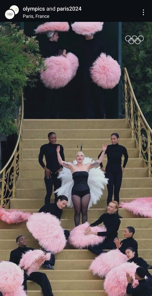 potret Lady Gaga di pembukaan Olimpiade 2024 (instagram.com/olympics)