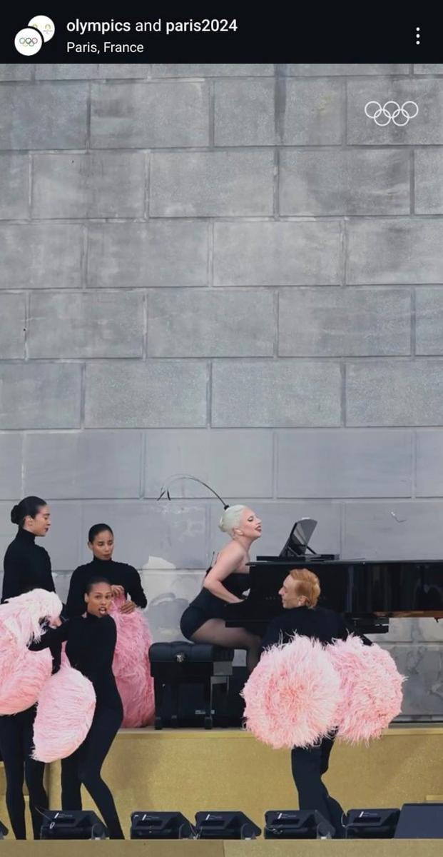 potret Lady Gaga di pembukaan Olimpiade 2024 (instagram.com/olympics)