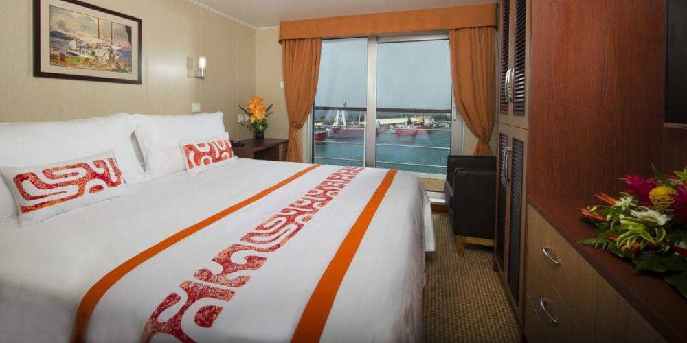 Kamar yang ada di kapal pesiar Aranui 5. (Aranui.com)