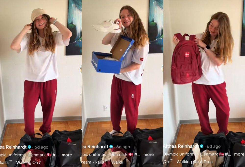 isi Athlete Kit di Olimpiade Paris 2024 (tiktok.com/Althea Reinhardt)