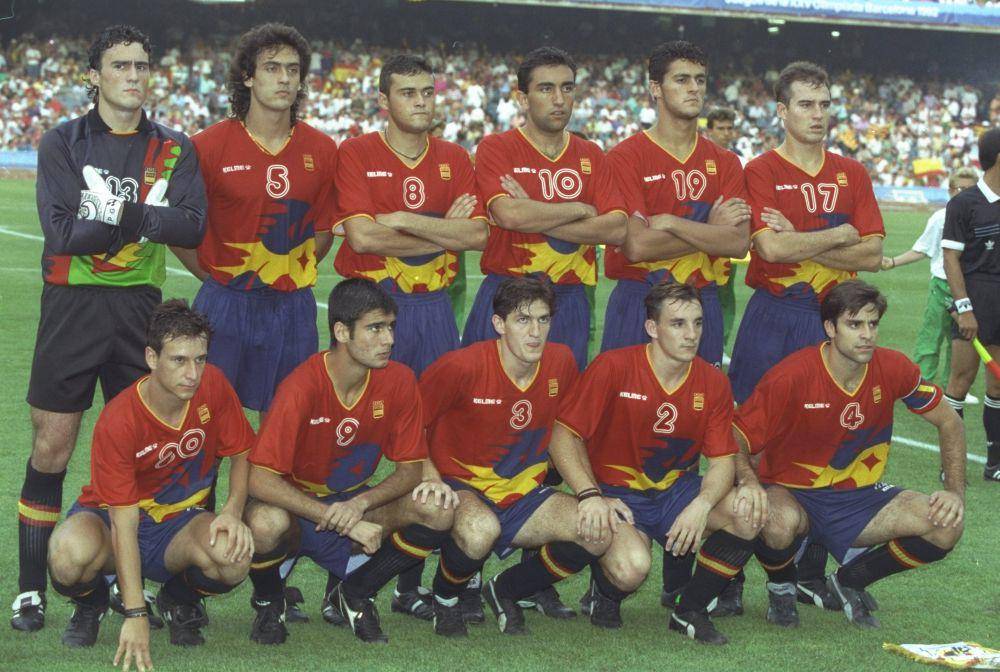 Skuad Spanyol di Olimpiade 1992. (twitter.com/FIFAcom)