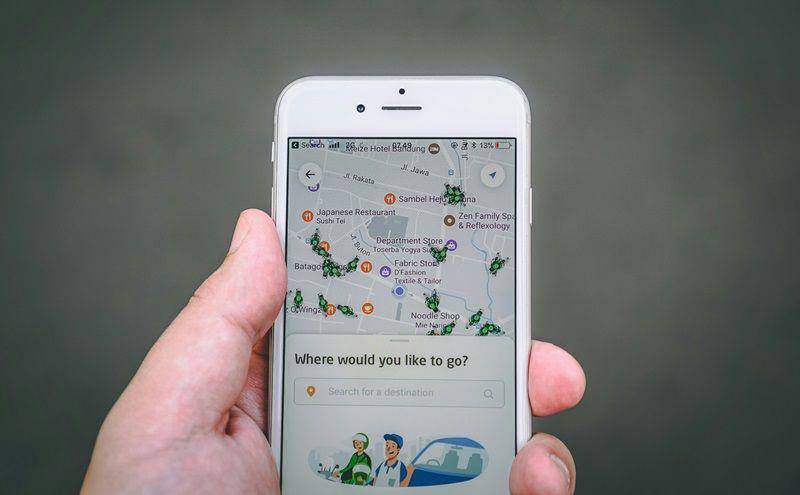 ilustrasi tampilan aplikasi Gojek (unsplash.com/Fikri Rasyid)