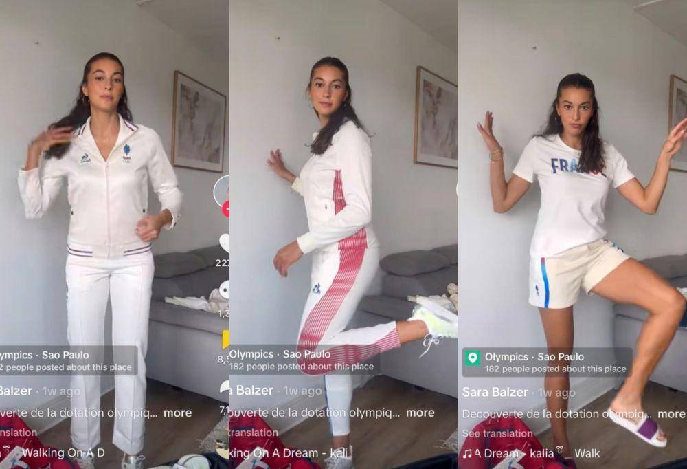 isi Athlete Kit di Olimpiade Paris 2024 (tiktok.com/Sara Balzer)