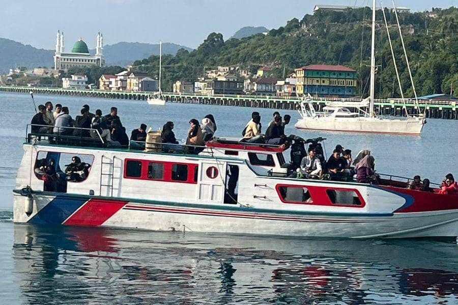 KM Samarinda sebelum mengalami insiden di perairan Kabupaten Anambas, Provinsi Kepulauan Riau (Istimewa)