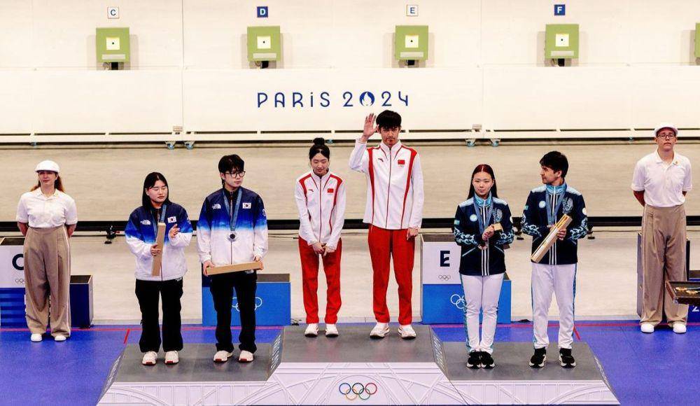 Podium cabang olahraga menembak di Olimpiade 2024 Paris (Instagram.com/paris2024)
