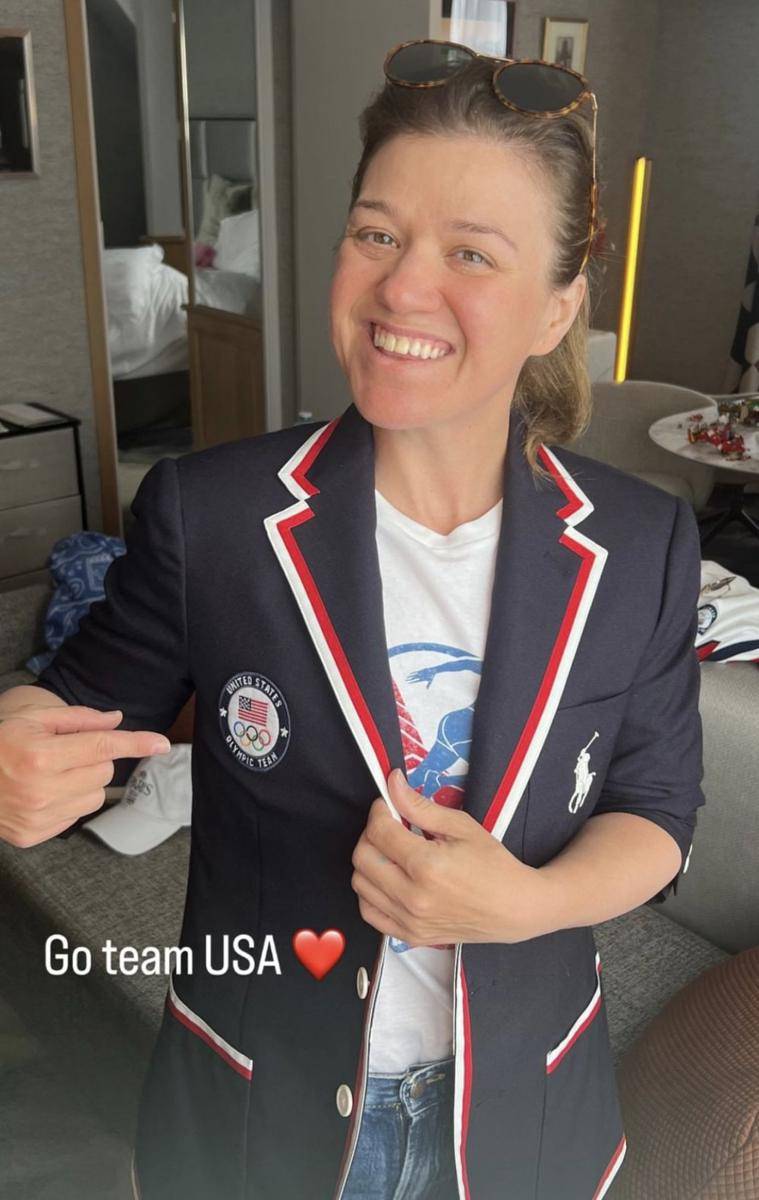 Artis di Olimpiade Paris 2024. (Instagram.com/kellyclarkson)