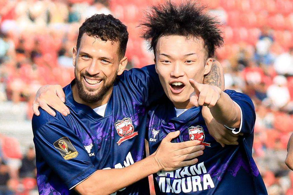 Iran Junior dan Noriki Akada (instagram.com/maduraunited.fc)
