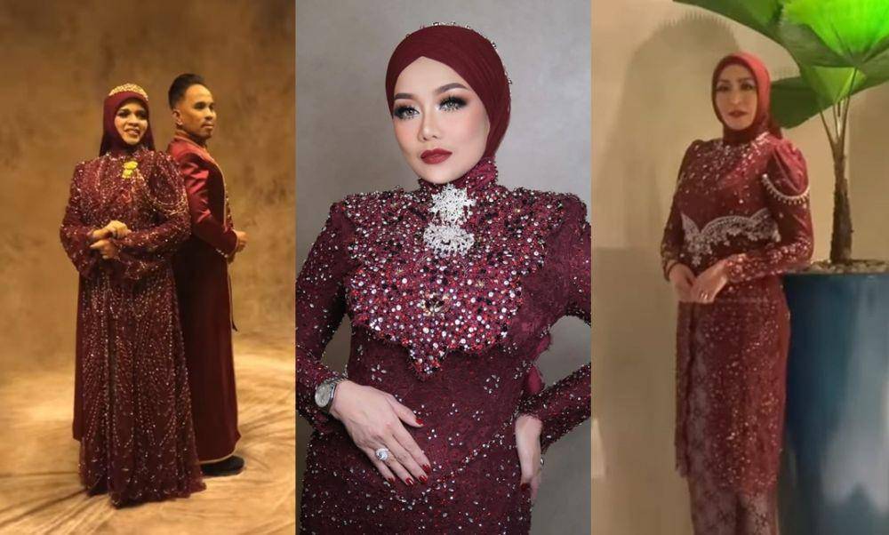 Gaya keluarga di resepsi pernikahan Thariq Halilintar dan Aaliyah Massaid. (Instagram.com/dindafirdausa.atelier | Instagram.com/anpasuha_official | Instagram.com/deafebrindagallery)