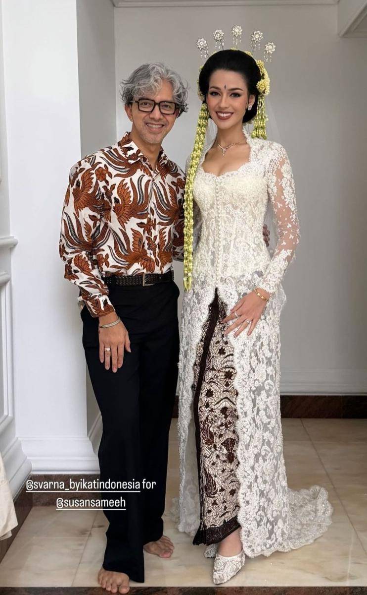 Kebaya pernikahan Susan Sameh (instagram.com/didietmaulana)