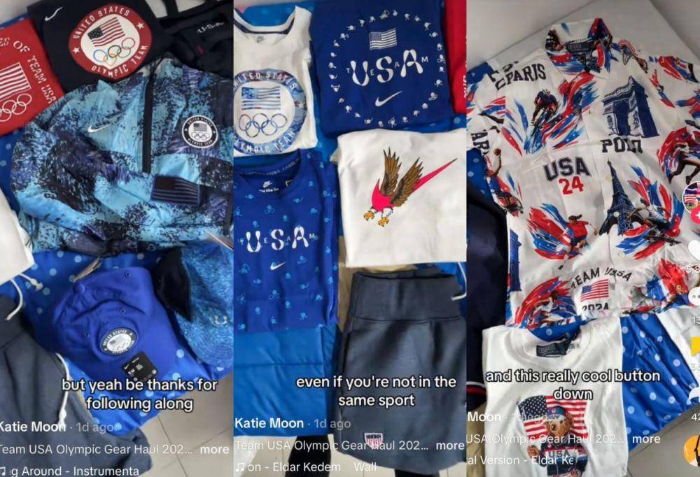 isi Athlete Kit di Olimpiade Paris 2024 (tiktok.com/Katie Moon)