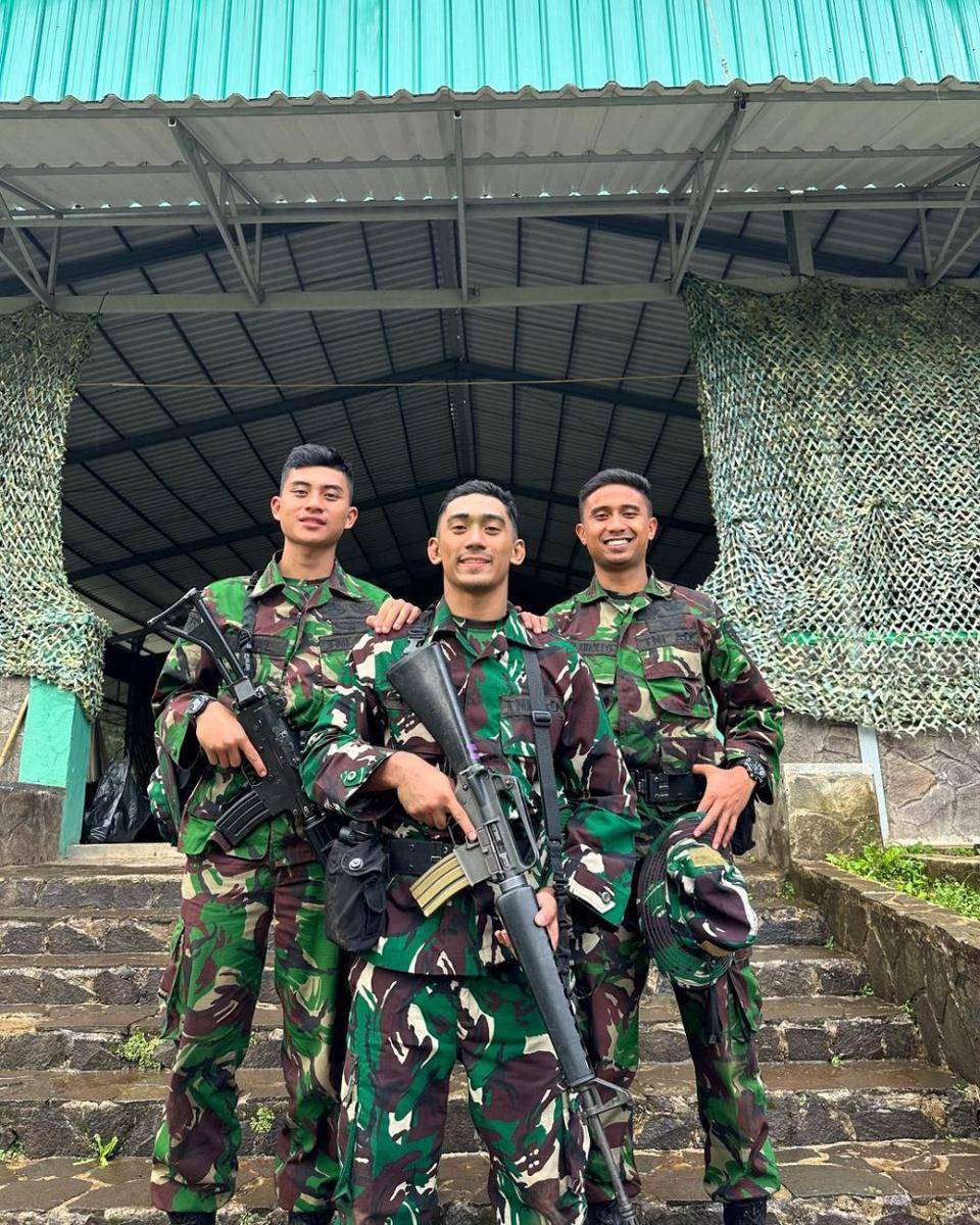 Daffa Wardhana latihan militer dengan Kopasssus (instagram.com/daffawardhana)