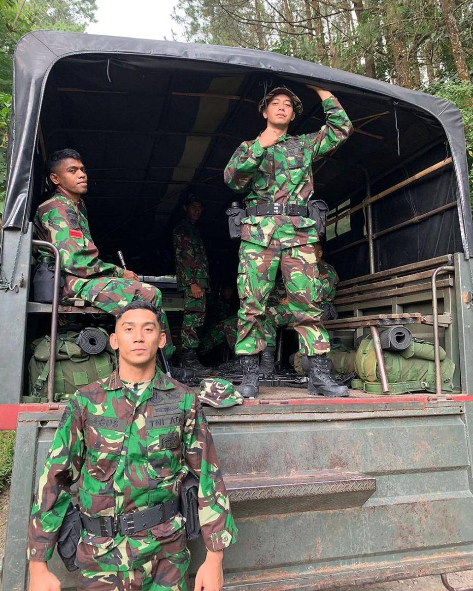 Daffa Wardhana latihan militer dengan Kopasssus (instagram.com/daffawardhana)