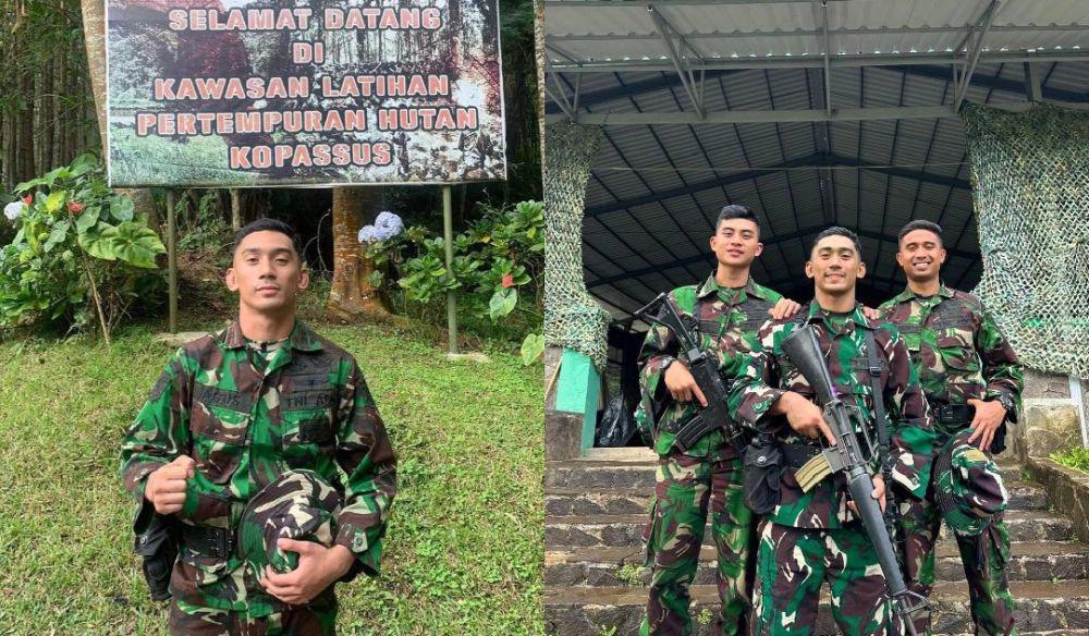 7 Momen Daffa Wardhana Latihan Militer dengan TNI, Gagah Pakai Loreng