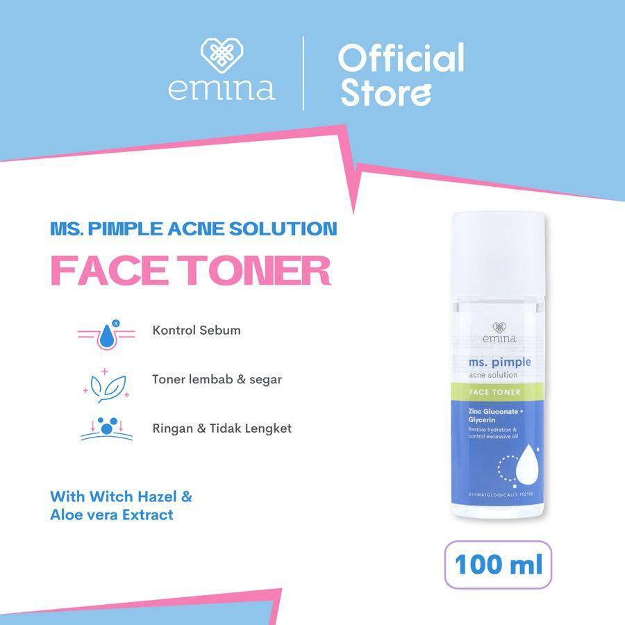 Emina Ms. Pimple Acne Solution Face Toner (tokopedia.com/emina-official)