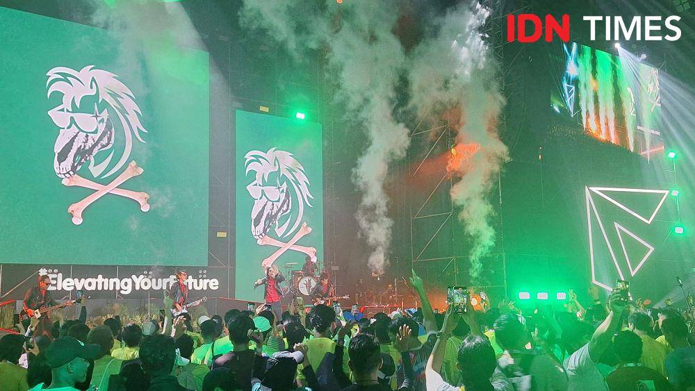 Penampilan The Changcuters dalam rangkaian acara Digiland Run 2024. (IDN Times/Ahmad Faisal)