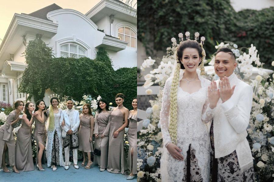 7 Dekorasi Akad Pernikahan Susan Sameh, Konsepnya Pesta di Taman