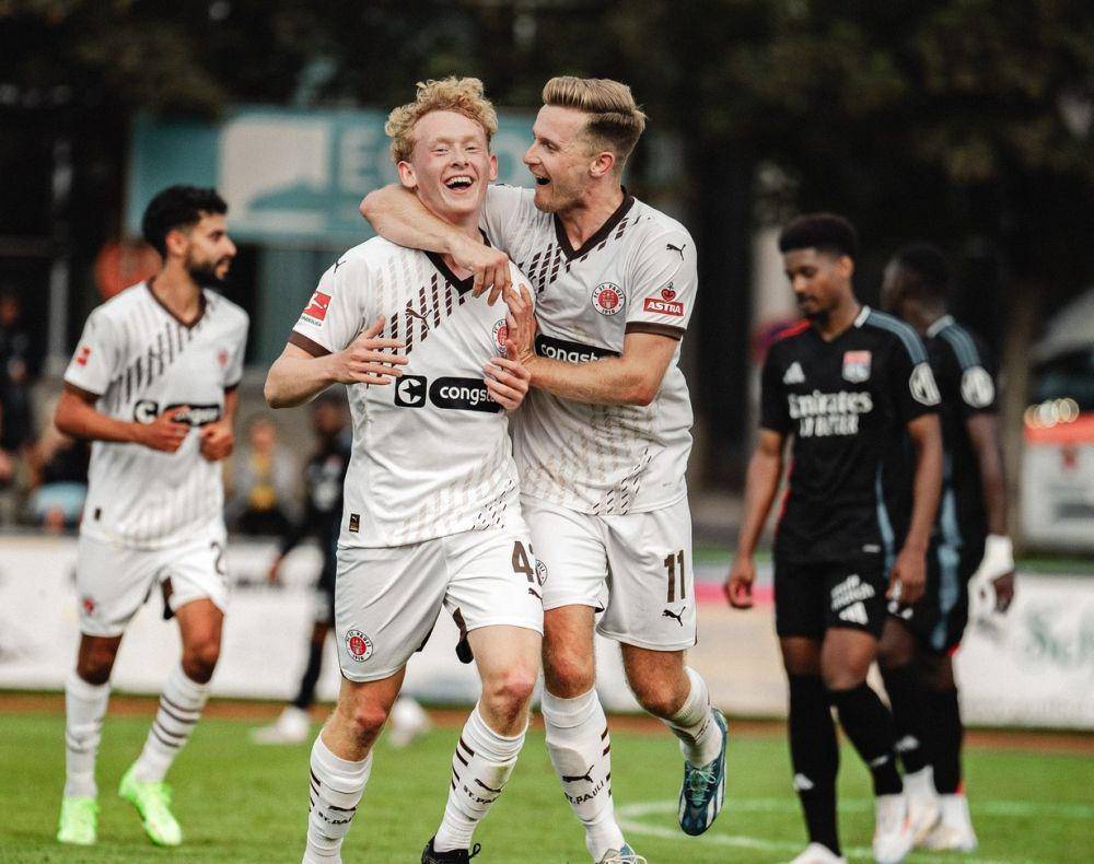 Pemain FC St. Pauli saat merayakan gol. (instagram.com/fcstpauli)