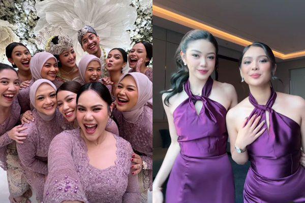 7 Potret Regina Phoenix Jadi Bridesmaid Pernikahan Shasa Zhania