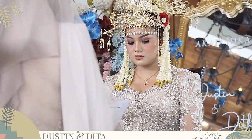 potret akad nikah Dustin Tiffani dan Ditha Rizky Amalia (youtube.com/Dustin Tiffani)