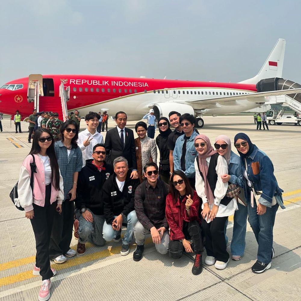 8 Gaya Artis dan Influencer ke IKN Bareng Jokowi, Siap Motoran!