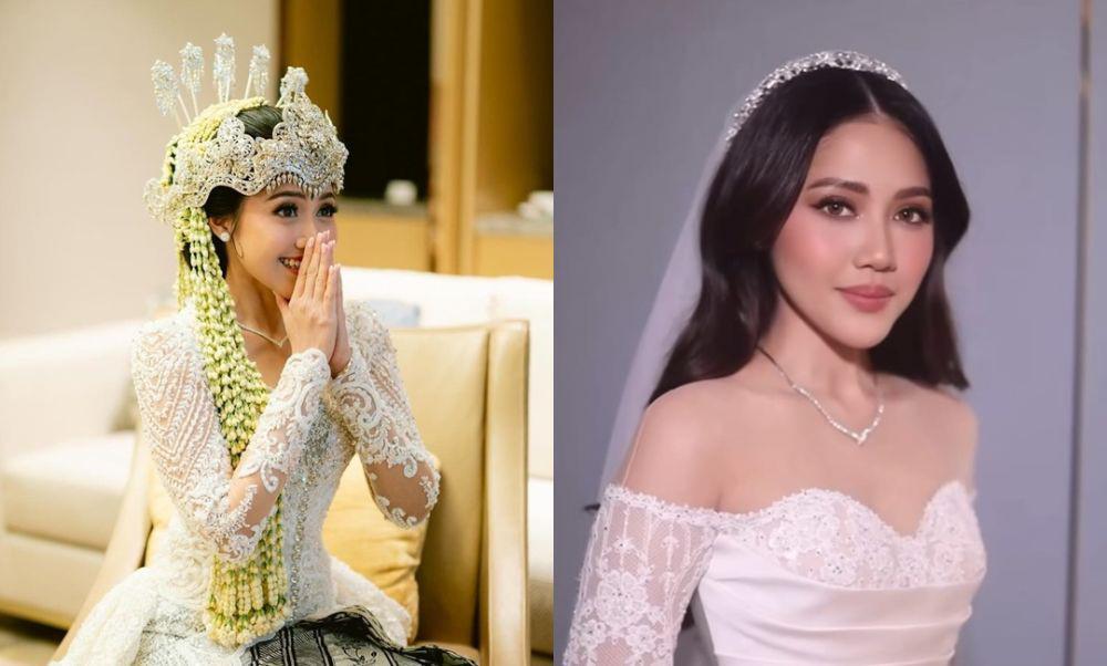 Gaya Pernikahan Shasa Zhania, Elegan Serba Putih