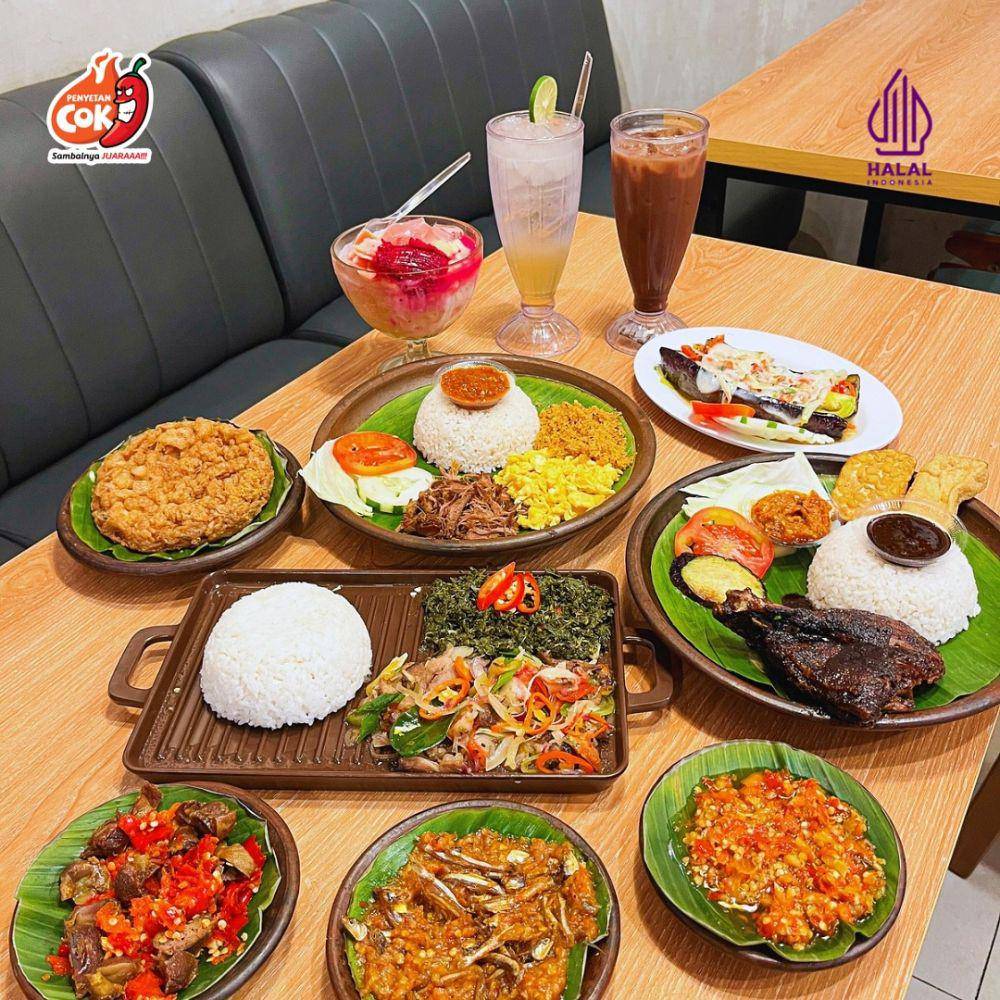Potret menu di Penyetan Cok (instagram.com/penyetancok)