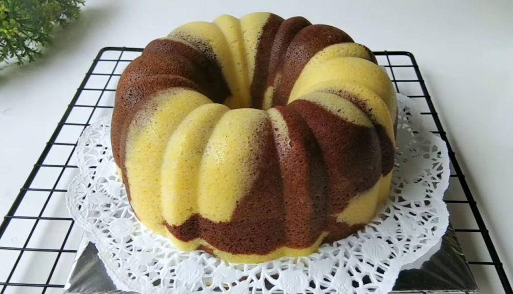 Resep Bolu Marmer Kukus 3 Telur, Cocok buat Camilan Santai
