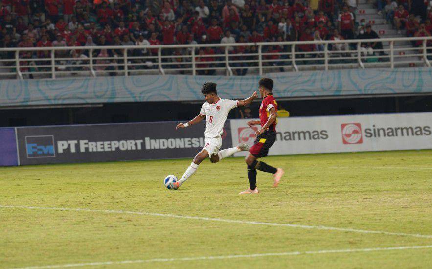 Timnas Indonesia U-19 dalam laga melawan Timor Leste di ASEAN U-19 Boys Championship 2024. (pssi.org)