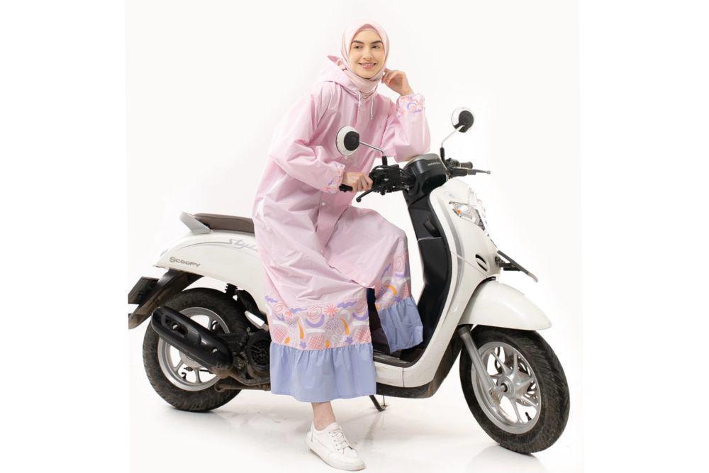 tiger head jas hujan gamis rempel emily (shopee.co.id/Tiger Head Official Shop)
