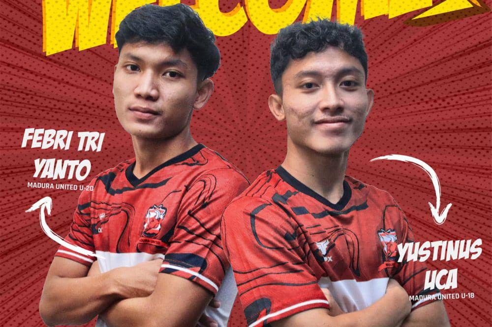 Febrian Tri Yanto dan Yustinus Uca (x.com/MaduraUnitedFC)