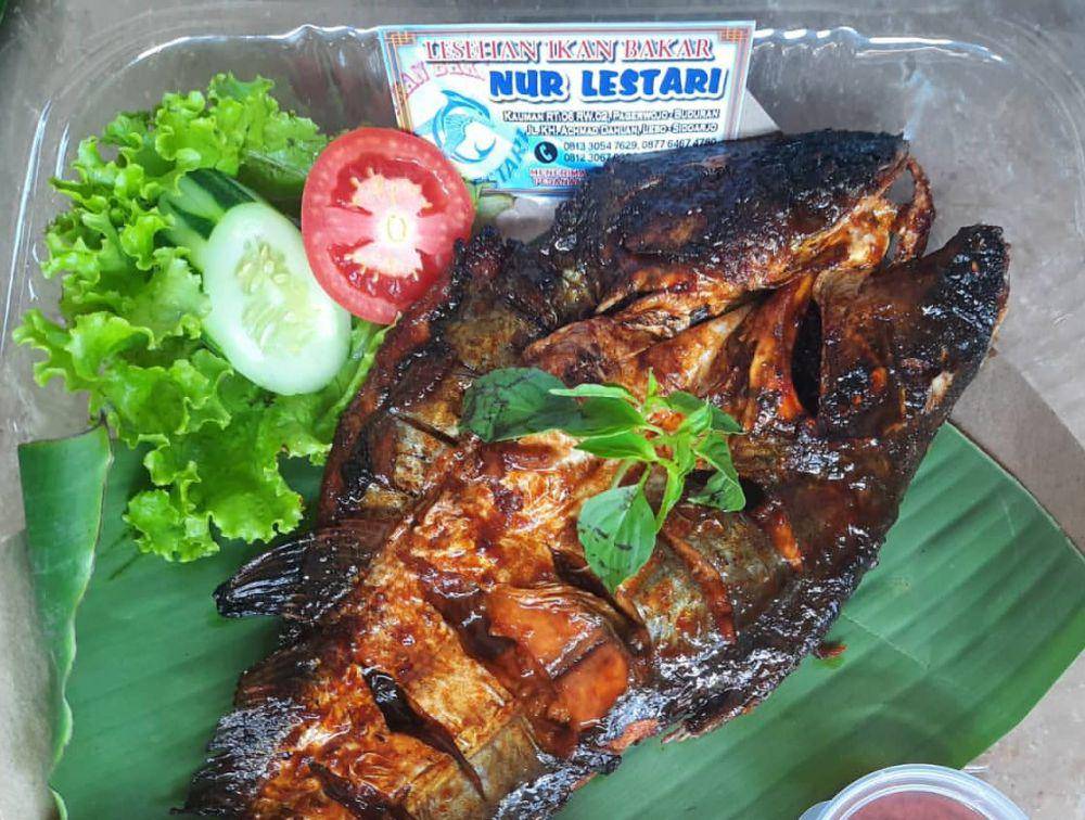 Menu patin bakar madu di Lesehan Ikan Bakar Nur Lestari Sidoarjo. Instagram/Ikanbakarnurlestari