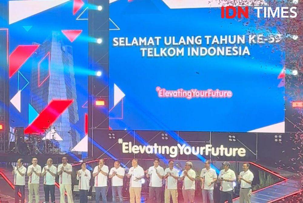 Ceremonial 59 Tahun Telkom. (IDN TImes/Nana)