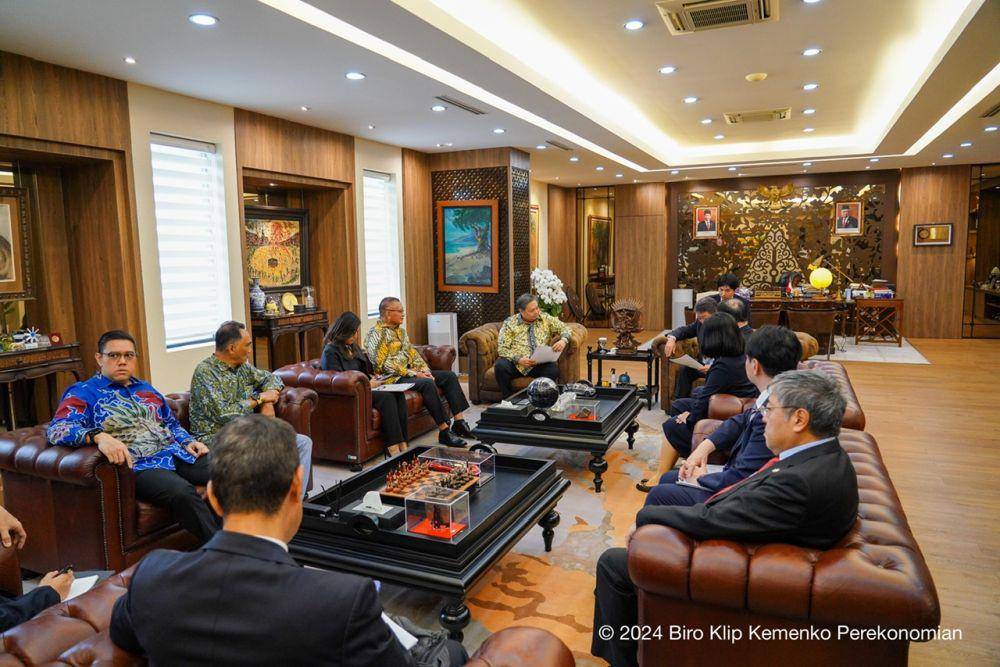 Sekretaris Jenderal Partai Liberal Demokrat (LDP) Jepang Motegi Toshimitsu kunjungan kerja ke Indonesia. (dok. Kemenko Perekonomian)